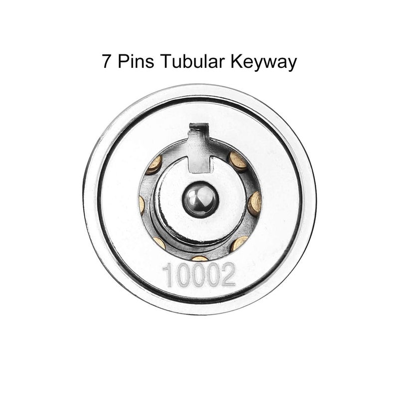 STARVAST Tubular Key Lock for Vending Machines, Zinc Alloy, Chrome, 2 Pack - Image 4